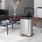 Costway 13.2 Gallon Step Trash Can Stainless Steel Airtight Garbage Bin for Home Kitchen Golden/Silver